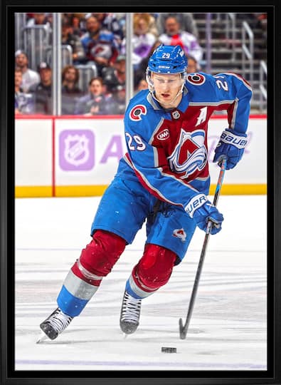 Nathan MacKinnon 20" x 29" Framed Canvas Colorado Avalanche 22.5" x 31.5"